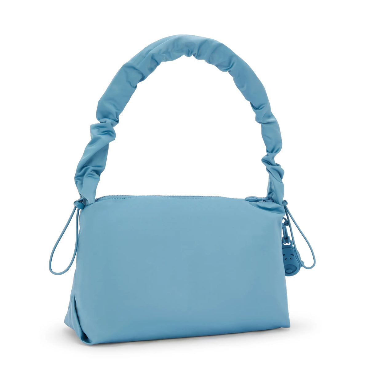 Eleni Medium Smooth Satin Shoulder Bag Sounds Blue - 3