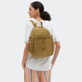 Amita Smooth Satin Backpack Goldish Brown - 2