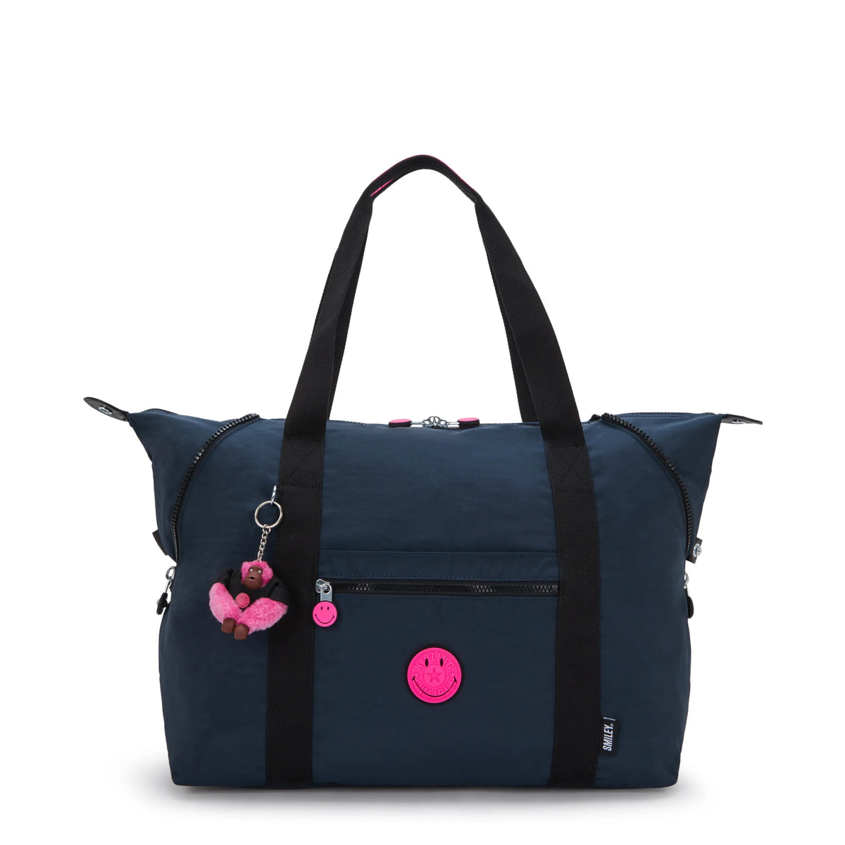 Art Medium Tote Bag Pink Fun Blue - 