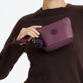 Naomi Small Metallic Pouch Grape Wine Metallic - 2