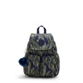 City Pocket Mini Printed Backpack Striped Grasses - 1