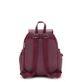 City Pocket Small Metallic Backpack Grape Wine Metallic - 3