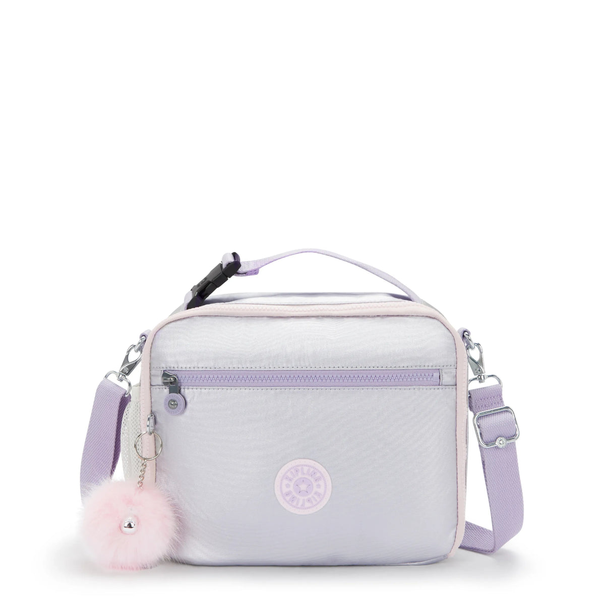 Ermy Metallic Lunch Bag Silver Glow Met - 1