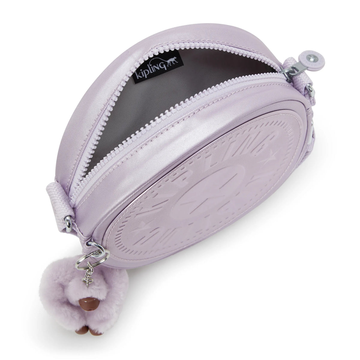 Fernanda Circle Metallic Crossbody Bag Lilac Moon Glitz - 3