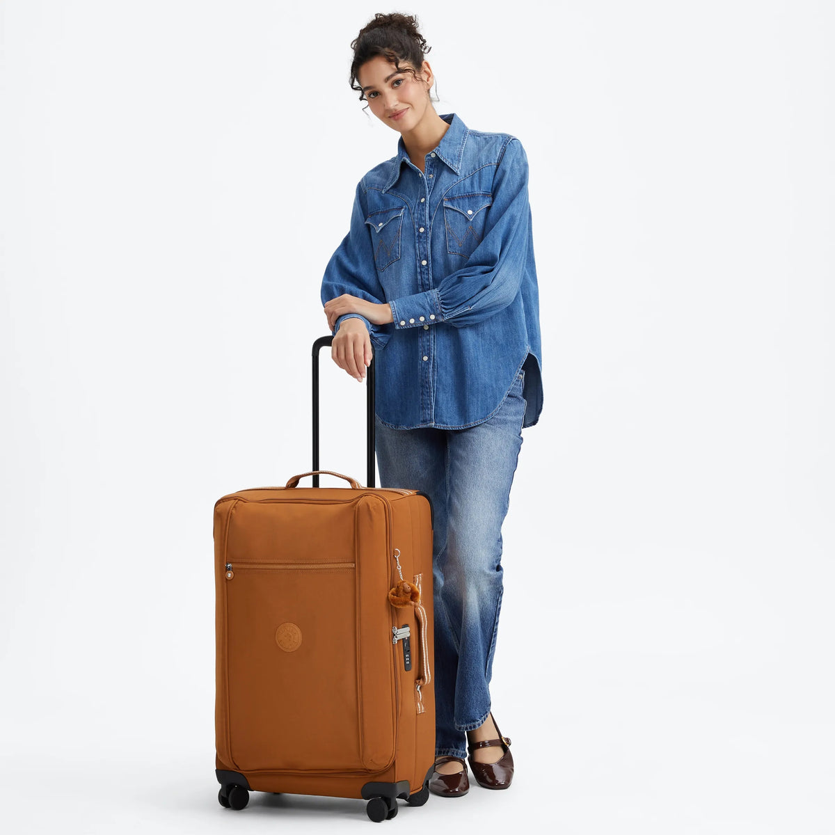 Jet Medium Rolling Luggage Stylish Mokka - 2
