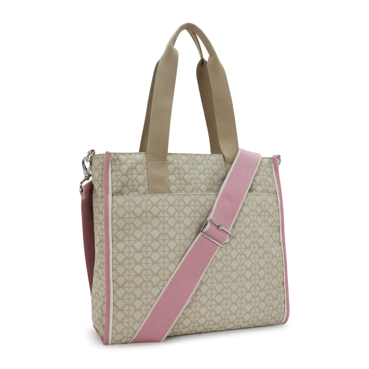 Deval Printed Tote Bag SIGNATURE BEIGE EMBOSSED - 2