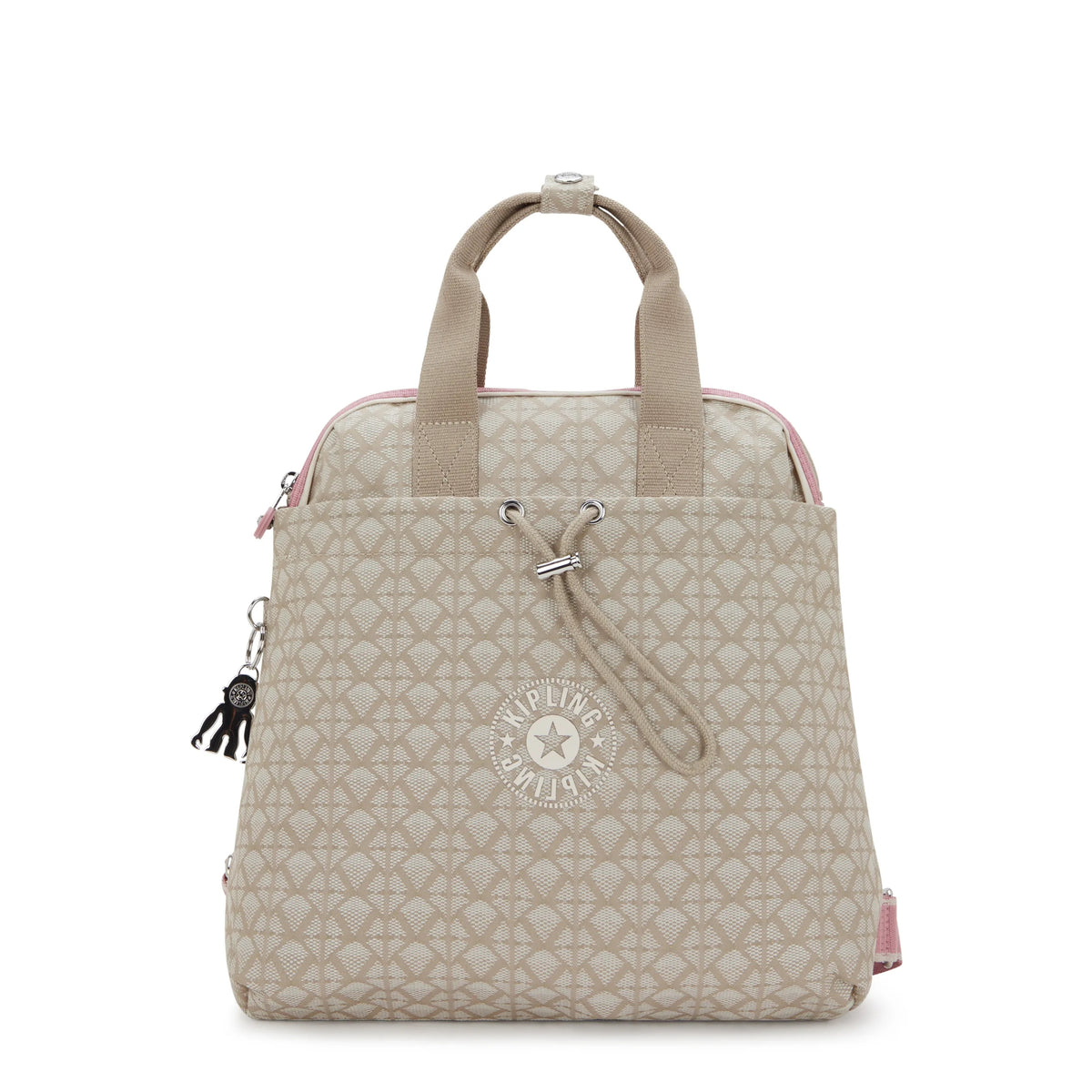 Goyo Printed Backpack Tote Bag Signature Beige Embossed - 1