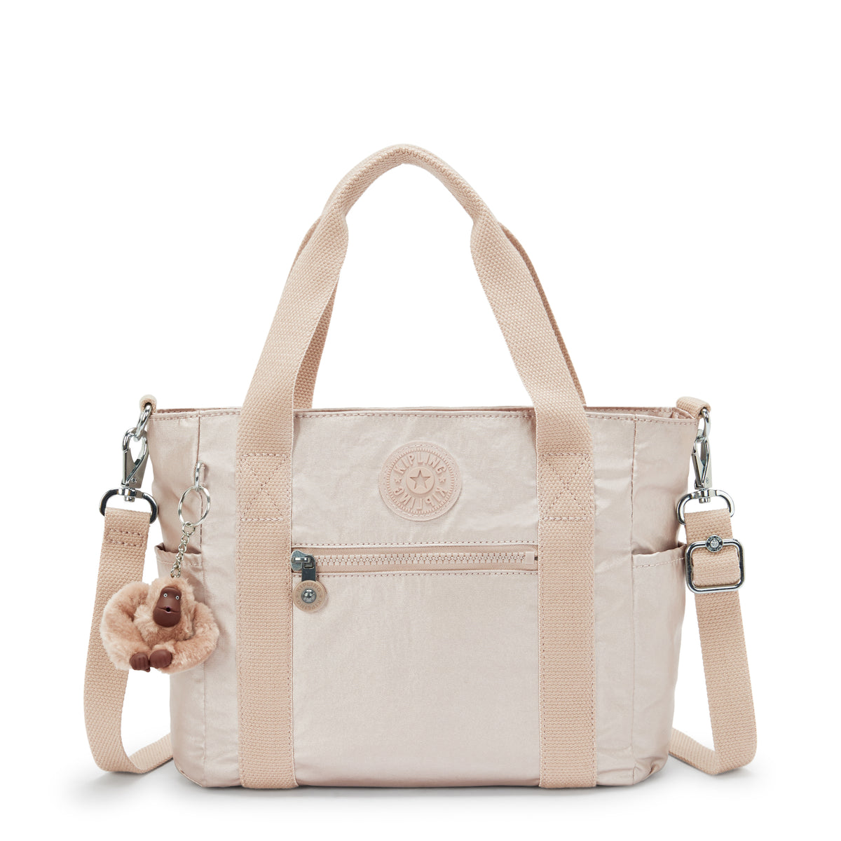 Jayla Metallic 15" Laptop Tote Bag Quartz Metallic