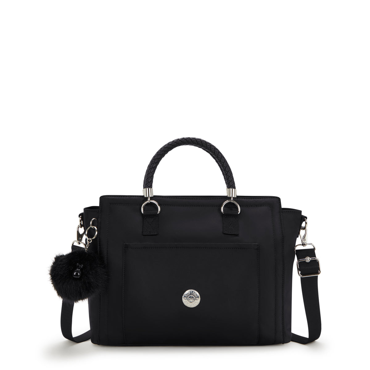 McKenna Handbag Jet Black Braid - 1